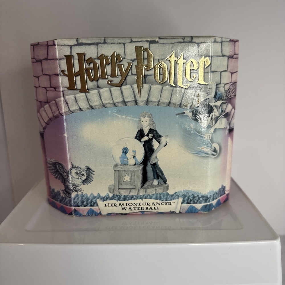 Rare Vtg Harry Potter Enesco Hermione Granger Potions Riddle Water Globe 2000‎